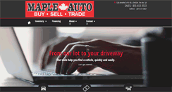 Desktop Screenshot of mapleauto.ca